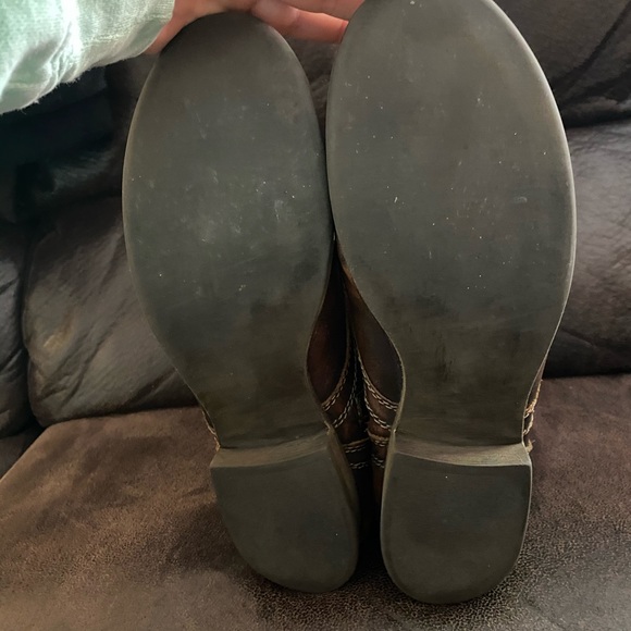 Steve Madden Brown Leather Boots Size 10 - Picture 5 of 5